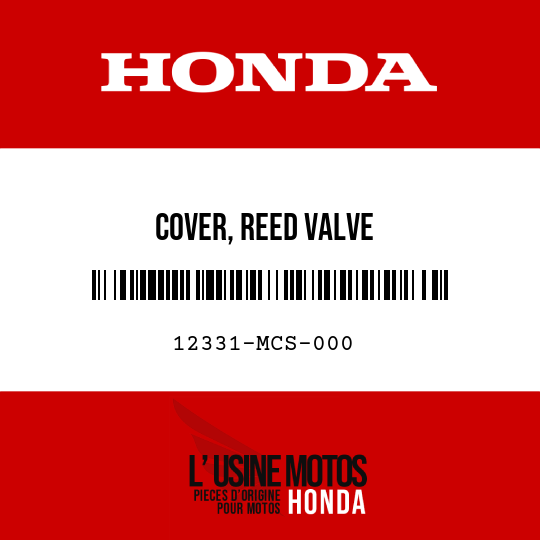 image de 12331-MCS-000 COVER, REED VALVE