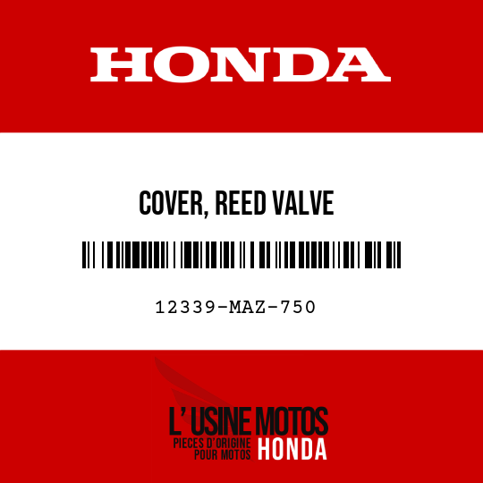 image de 12339-MAZ-750 COVER, REED VALVE
