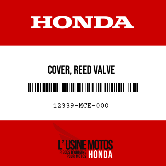 image de 12339-MCE-000 COVER, REED VALVE
