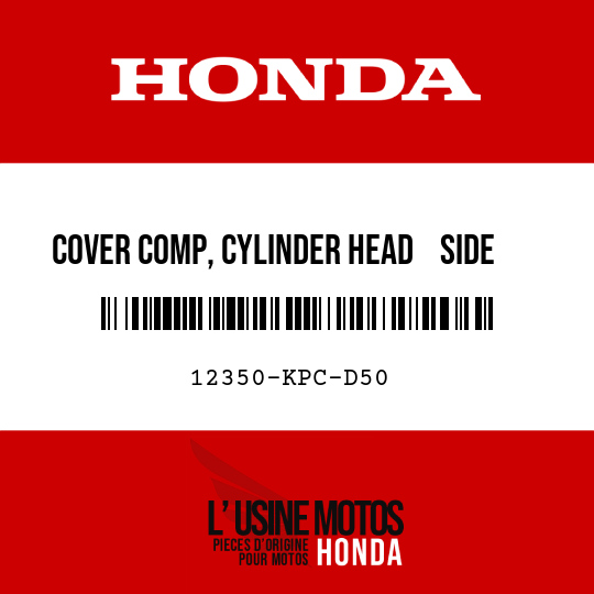 image de 12350-KPC-D50 COVER COMP, CYLINDER HEAD    SIDE