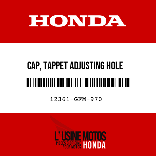 image de 12361-GFM-970 CAP, TAPPET ADJUSTING HOLE