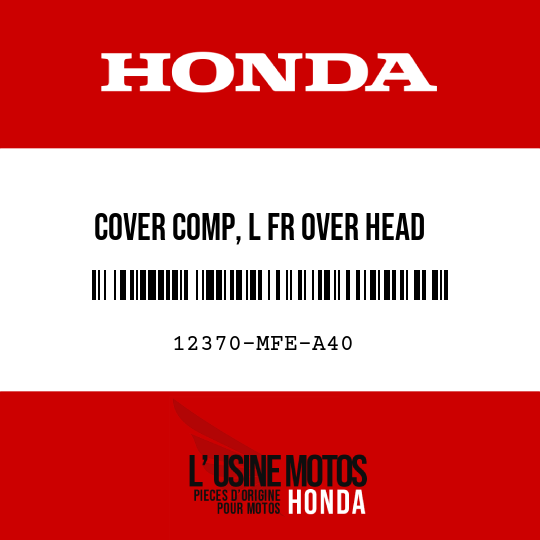 image de 12370-MFE-A40 COVER COMP, L FR OVER HEAD