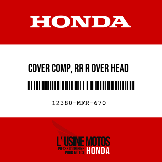 image de 12380-MFR-670 COVER COMP, RR R OVER HEAD