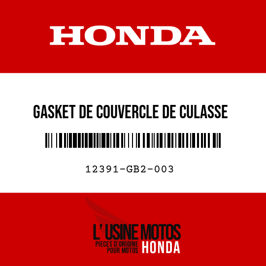 image de 12391-GB2-003 GASKET DE COUVERCLE DE CULASSE (NIPPON LEAKLESS)