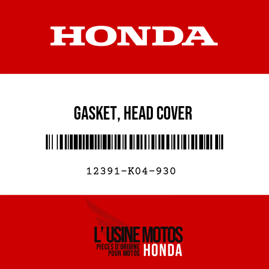 image de 12391-K04-930 GASKET, HEAD COVER