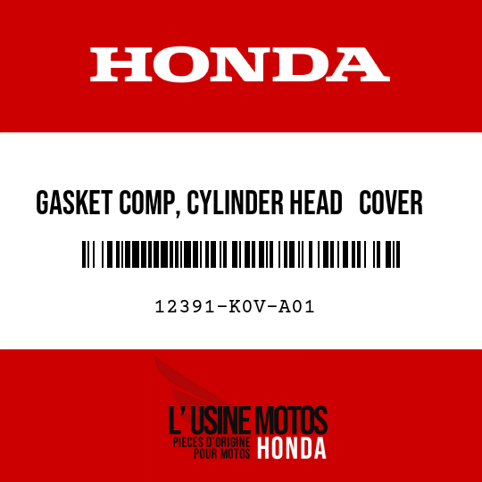 image de 12391-K0V-A01 GASKET COMP, CYLINDER HEAD   COVER (BONY)