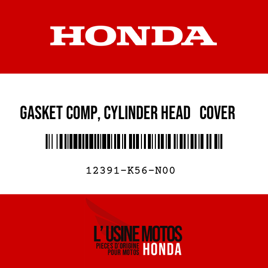 image de 12391-K56-N00 GASKET COMP, CYLINDER HEAD   COVER