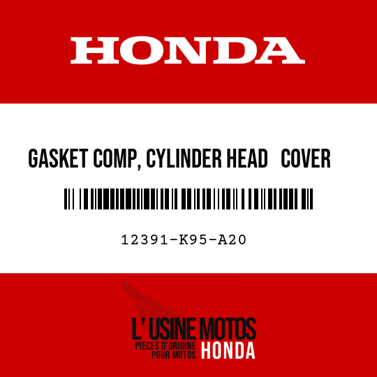 image de 12391-K95-A20 GASKET COMP, CYLINDER HEAD   COVER