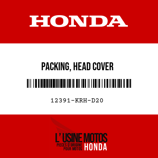 image de 12391-KRH-D20 PACKING, HEAD COVER