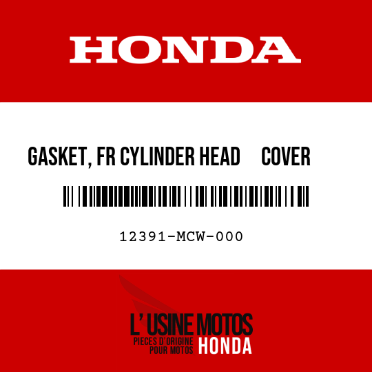 image de 12391-MCW-000 GASKET, FR CYLINDER HEAD     COVER