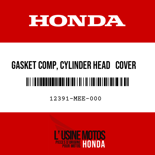 image de 12391-MEE-000 GASKET COMP, CYLINDER HEAD   COVER