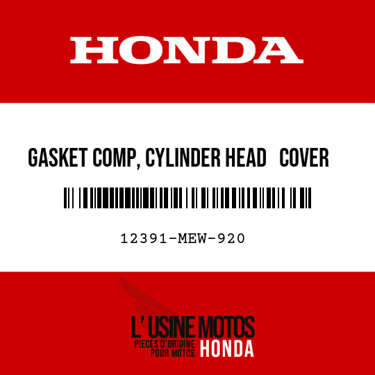 image de 12391-MEW-920 GASKET COMP, CYLINDER HEAD   COVER