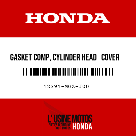 image de 12391-MGZ-J00 GASKET COMP, CYLINDER HEAD   COVER