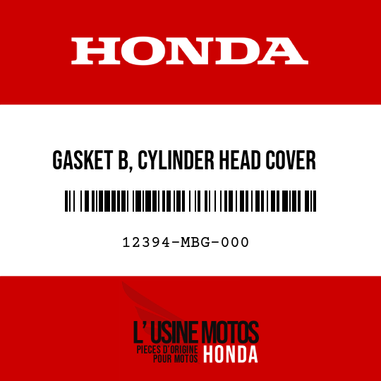 image de 12394-MBG-000 GASKET B, CYLINDER HEAD COVER