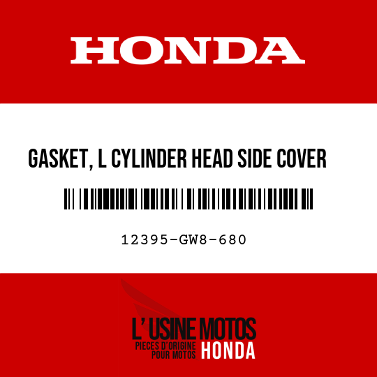 image de 12395-GW8-680 GASKET, L CYLINDER HEAD SIDE COVER