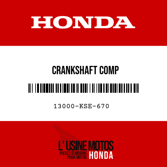 image de 13000-KSE-670 CRANKSHAFT COMP