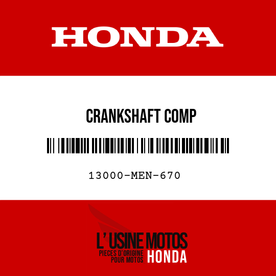 image de 13000-MEN-670 CRANKSHAFT COMP