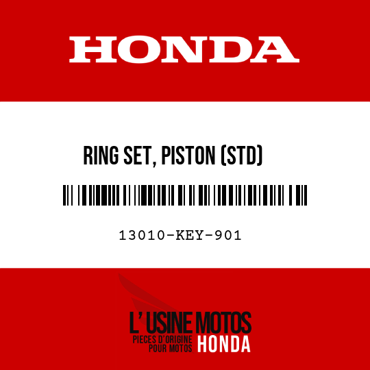 image de 13010-KEY-901 RING SET, PISTON (STD)