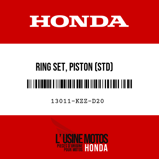 image de 13011-KZZ-D20 RING SET, PISTON (STD)