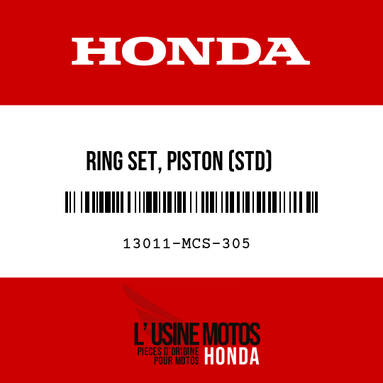 image de 13011-MCS-305 RING SET, PISTON (STD)
