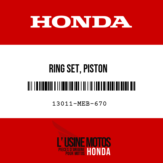 image de 13011-MEB-670 RING SET, PISTON