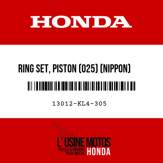 image de 13012-KL4-305 RING SET, PISTON (025) (NIPPON)