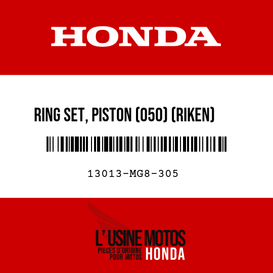 image de 13013-MG8-305 RING SET, PISTON (050) (RIKEN)