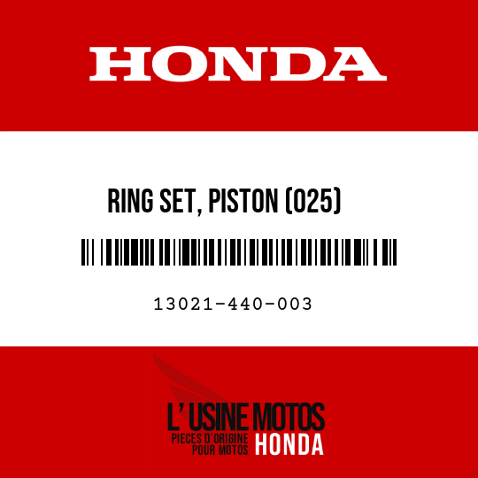 image de 13021-440-003 RING SET, PISTON (025)