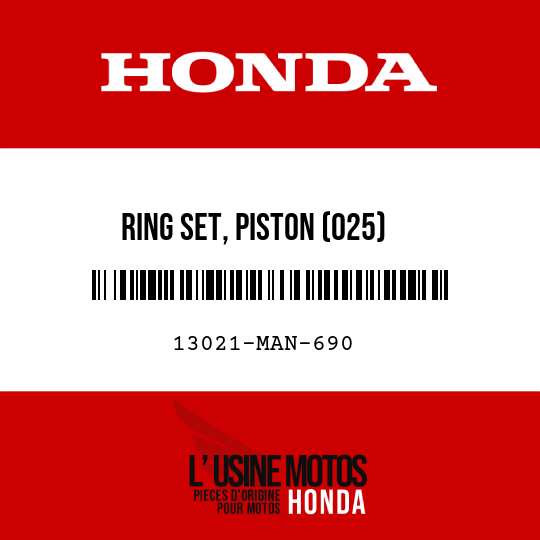 image de 13021-MAN-690 RING SET, PISTON (025)