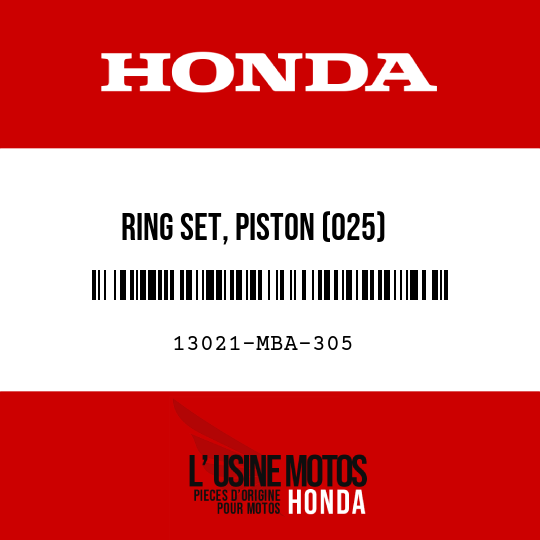 image de 13021-MBA-305 RING SET, PISTON (025)