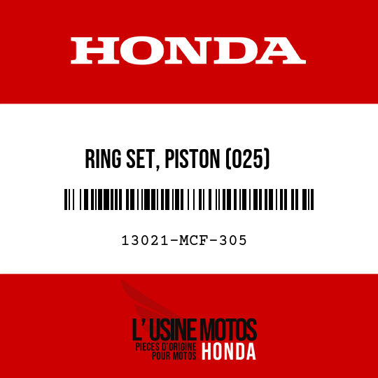 image de 13021-MCF-305 RING SET, PISTON (025)