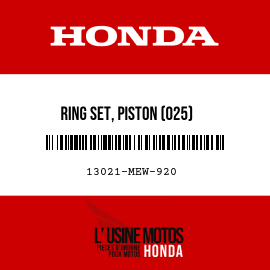 image de 13021-MEW-920 RING SET, PISTON (025)
