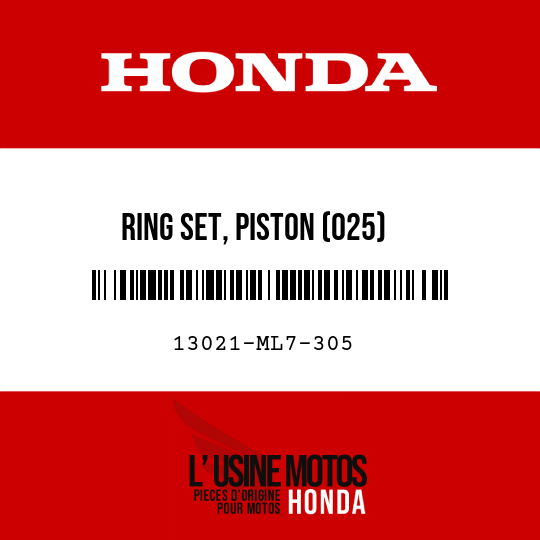 image de 13021-ML7-305 RING SET, PISTON (025)
