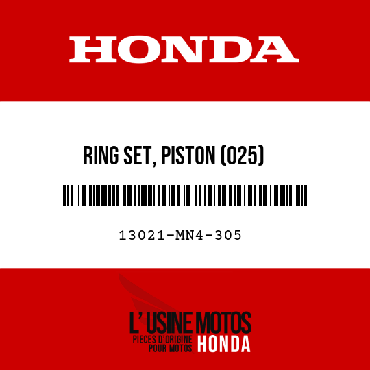 image de 13021-MN4-305 RING SET, PISTON (025)