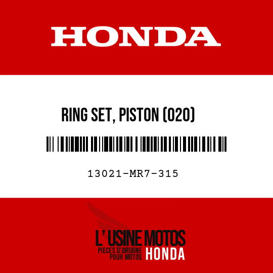 image de 13021-MR7-315 RING SET, PISTON (020)