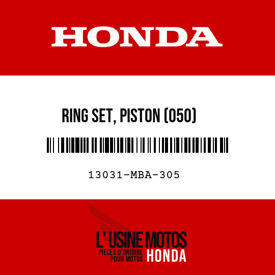 image de 13031-MBA-305 RING SET, PISTON (050)