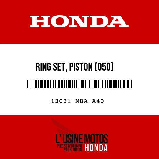 image de 13031-MBA-A40 RING SET, PISTON (050)