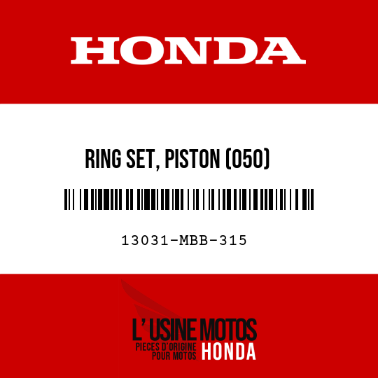 image de 13031-MBB-315 RING SET, PISTON (050)