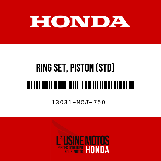 image de 13031-MCJ-750 RING SET, PISTON (STD)