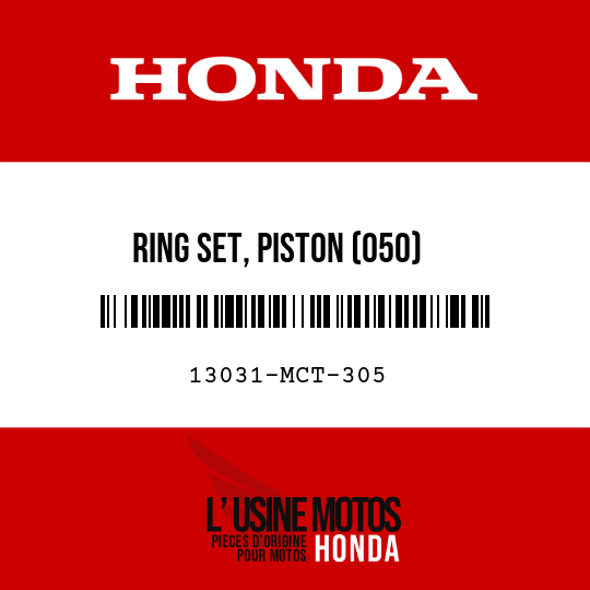 image de 13031-MCT-305 RING SET, PISTON (050)