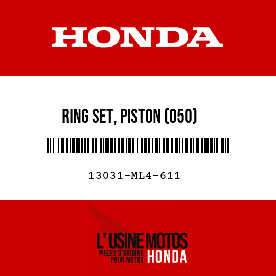 image de 13031-ML4-611 RING SET, PISTON (050)