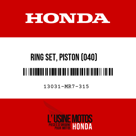 image de 13031-MR7-315 RING SET, PISTON (040)