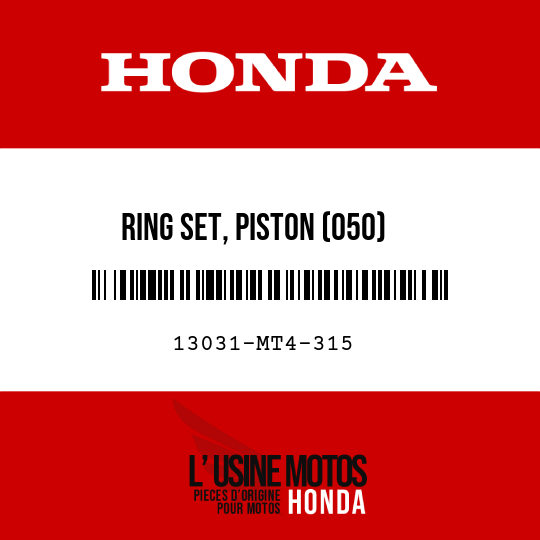 image de 13031-MT4-315 RING SET, PISTON (050)