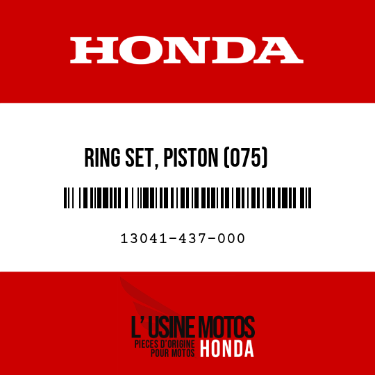 image de 13041-437-000 RING SET, PISTON (075)