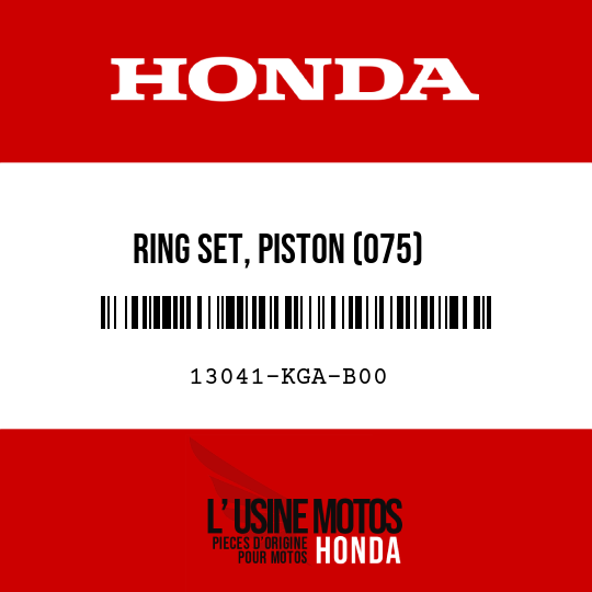 image de 13041-KGA-B00 RING SET, PISTON (075)