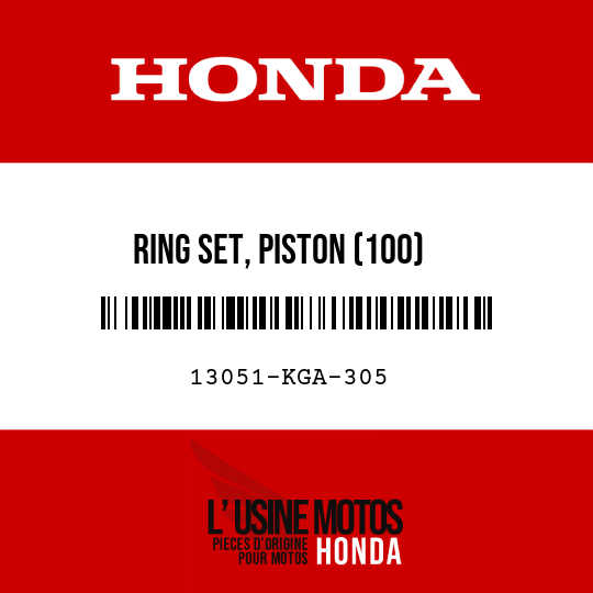 image de 13051-KGA-305 RING SET, PISTON (100)