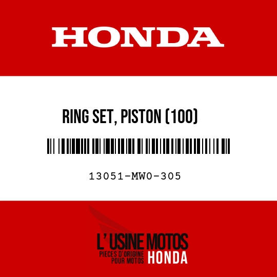 image de 13051-MW0-305 RING SET, PISTON (100)