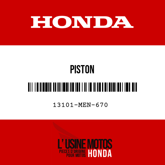 image de 13101-MEN-670 PISTON