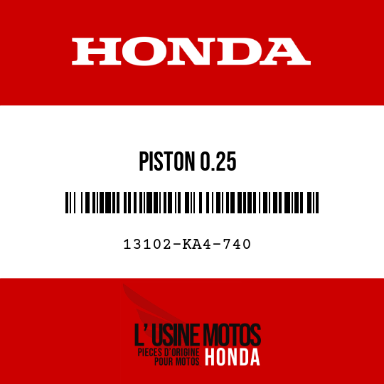 image de 13102-KA4-740 PISTON 0.25