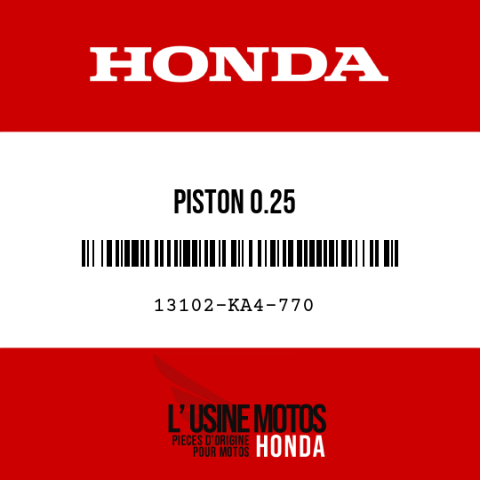 image de 13102-KA4-770 PISTON 0.25